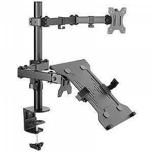 ���� ������ ���� ���� + ���� ���� ���� Aluminum Foldable Fold Monitor Desk Mount ���� BRATECK (����� ����� ��� 10"- 32")