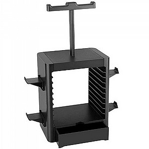 מעמד לשולחן לאחסון משחקים XBOX/PLAYSTATION מדגם Game CD Desk Mount מבית LaTera (מתאים לאחסון 10 משחקים + 4 שלטים + 2 אוזניות) מעמד לשולחן לאחסון משחקים XBOX/PLAYSTATION מדגם Game CD Desk Mount מבית LaTera (מתאים לאחסון 10 משחקים + 4 שלטים + 2 אוזניות)