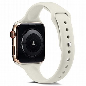 ����� ������� ����  Thin Silicone Band ���� LaTera ����� ��� ����: Apple Watch 42mm/44mm/45mm (��� White)