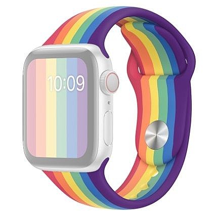 ����� ������� ����  Rainbow Silicone Band ���� LaTera ����� ��� ����: Apple Watch 38mm/40mm/41mm (��� Rainbow)