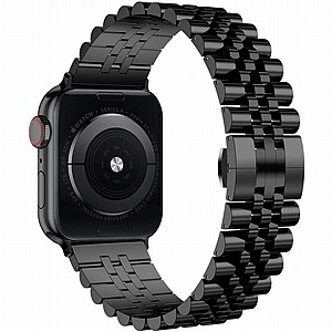����� ���� ���� Five Beads Steel Band ���� LaTera ����� ��� ����: Apple Watch 42mm/44mm/45mm (��� Black)
