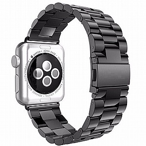 ����� ���� ���� Three Straps Steel Band ���� LaTera ����� ��� ����: Apple Watch 38mm/40mm/41mm (��� Black)