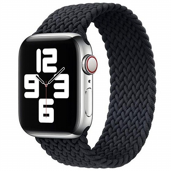 ����� �� / ������ ���� Single Turn Braided Nylon Band ���� LaTera ����� ��� ����: Apple Watch 38mm/40mm/41mm (��� Black)