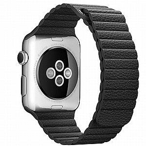 רצועת עור מדגם Magnetic Leather Band מבית LaTera לשעון חכם מדגם: Apple Watch 42mm/44mm/45mm (צבע Black) רצועת עור מדגם Magnetic Leather Band מבית LaTera לשעון חכם מדגם: Apple Watch 42mm/44mm/45mm (צבע Black)