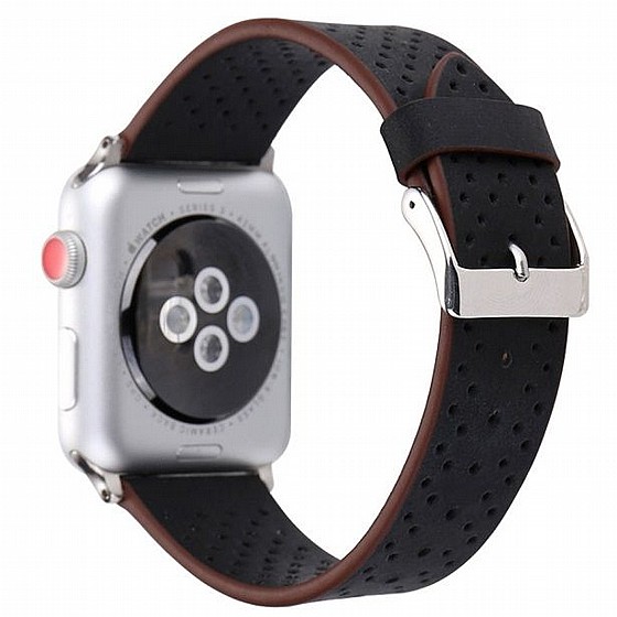 ����� ��� ����   Fashion Genuine Leather Band ���� LaTera ����� ��� ����: Apple Watch 42mm/44mm/45mm (��� Black)