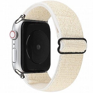 רצועת בד / ניילון מדגם Solid Color Nylon Band מבית LaTera לשעון חכם מדגם: Apple Watch 42mm/44mm/45mm (צבע White) רצועת בד / ניילון מדגם Solid Color Nylon Band מבית LaTera לשעון חכם מדגם: Apple Watch 42mm/44mm/45mm (צבע White)
