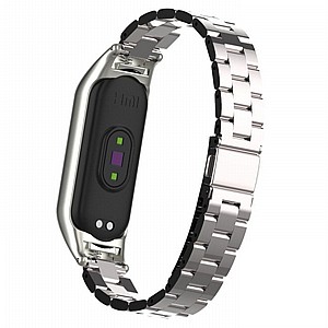 רצועת מתכת מדגם Double Spring Steel Band מבית LaTera לשעון חכם מדגם: Xiaomi Mi Band 5 / 6 (צבע Silver) רצועת מתכת מדגם Double Spring Steel Band מבית LaTera לשעון חכם מדגם: Xiaomi Mi Band 5 / 6 (צבע Silver)