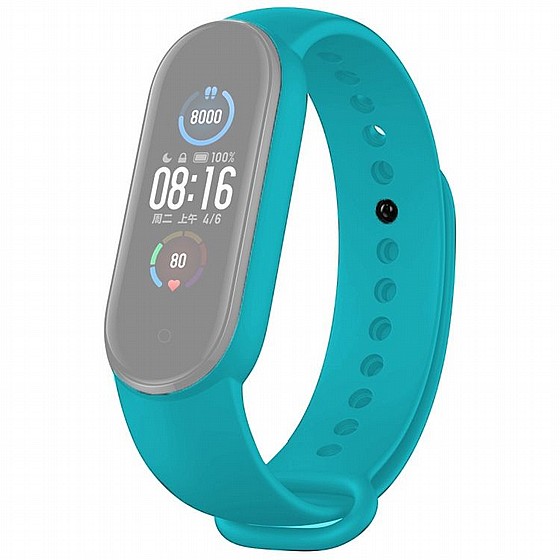 ����� ������� ���� Solid Color Silicone Band ���� LaTera ����� ��� ����: Xiaomi Mi Band 5 / 6 (��� Sky Blue)