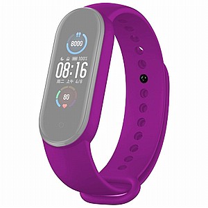 ����� ������� ���� Solid Color Silicone Band ���� LaTera ����� ��� ����: Xiaomi Mi Band 5 / 6 (��� Violet)