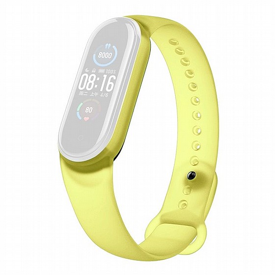 ����� ������� ���� Translucent Silicone Band ���� LaTera ����� ��� ����: Xiaomi Mi Band 5 / 6 (��� Yellow)