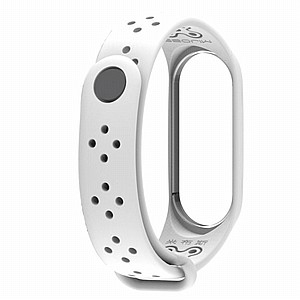 ����� ������� ���� Mijobs Silicone Band ���� LaTera ����� ��� ����: Xiaomi Mi Band 3 / 4 (��� White)
