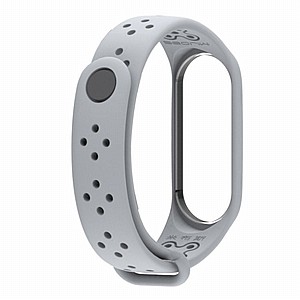 רצועת סיליקון מדגם Mijobs Silicone Band מבית LaTera לשעון חכם מדגם: Xiaomi Mi Band 3 / 4 (צבע Gray) רצועת סיליקון מדגם Mijobs Silicone Band מבית LaTera לשעון חכם מדגם: Xiaomi Mi Band 3 / 4 (צבע Gray)