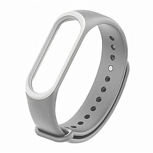 רצועת סיליקון מדגם Colorful Silicone Band מבית LaTera לשעון חכם מדגם: Xiaomi Mi Band 3 / 4 (צבע Gray/White) רצועת סיליקון מדגם Colorful Silicone Band מבית LaTera לשעון חכם מדגם: Xiaomi Mi Band 3 / 4 (צבע Gray/White)