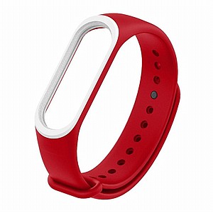 ����� ������� ���� Colorful Silicone Band ���� LaTera ����� ��� ����: Xiaomi Mi Band 3 / 4 (��� Red/White)
