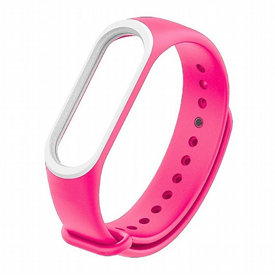 ����� ������� ���� Colorful Silicone Band ���� LaTera ����� ��� ����: Xiaomi Mi Band 3 / 4 (��� Pink/White)