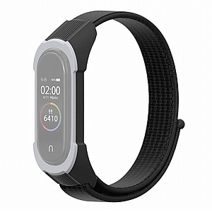 רצועת בד / ניילון מדגם Replacement Strap Nylon Band מבית LaTera לשעון חכם מדגם: Xiaomi Mi Band 3 / 4 (צבע Black/Black Grey) רצועת בד / ניילון מדגם Replacement Strap Nylon Band מבית LaTera לשעון חכם מדגם: Xiaomi Mi Band 3 / 4 (צבע Black/Black Grey)