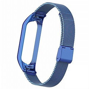 ����� ���� ���� Mesh Solid Steel Band ���� LaTera ����� ��� ����: ����� ��� ����: Xiaomi Mi Band 5 / 6 (��� Blue)