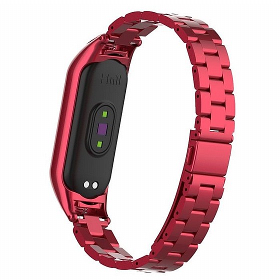 ����� ���� ���� Double Spring Steel Band ���� LaTera ����� ��� ����: Xiaomi Mi Band 5 / 6 (��� Red)