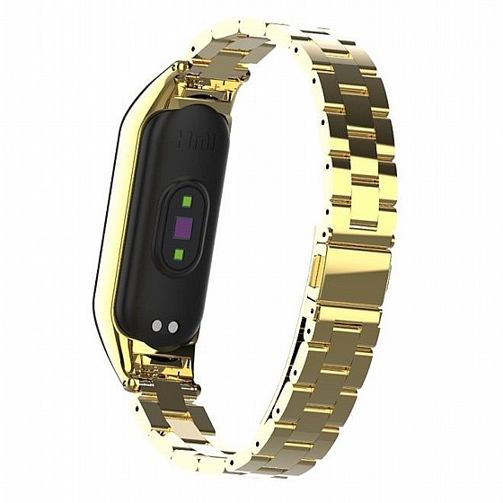 ����� ���� ���� Double Spring Steel Band ���� LaTera ����� ��� ����: Xiaomi Mi Band 5 / 6 (��� Imitation Gold)