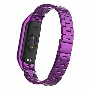 רצועת מתכת מדגם Double Spring Steel Band מבית LaTera לשעון חכם מדגם: Xiaomi Mi Band 5 / 6 (צבע Purple) רצועת מתכת מדגם Double Spring Steel Band מבית LaTera לשעון חכם מדגם: Xiaomi Mi Band 5 / 6 (צבע Purple)