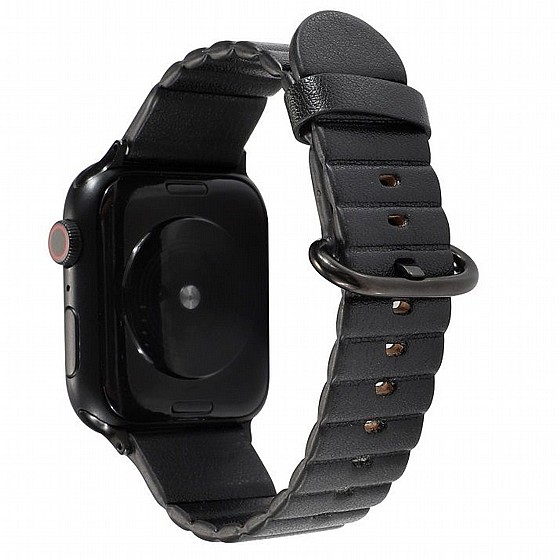 ����� ��� ����   Loop Stripes Leather Band ���� LaTera ����� ��� ����: Apple Watch 38mm/40mm/41mm (��� Black)