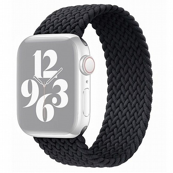 ����� �� / ������ ���� Single Turn Woven Nylon Band ���� LaTera ����� ��� ����: Apple Watch 42mm/44mm/45mm (��� Black)