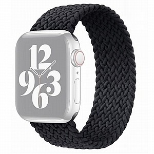 רצועת בד / ניילון מדגם Single Turn Woven Nylon Band מבית LaTera לשעון חכם מדגם: Apple Watch 42mm/44mm/45mm (צבע Black) רצועת בד / ניילון מדגם Single Turn Woven Nylon Band מבית LaTera לשעון חכם מדגם: Apple Watch 42mm/44mm/45mm (צבע Black)