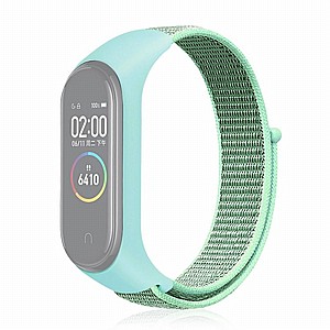 ����� �� / ������ ���� Woven Strap Nylon Band ���� LaTera ����� ��� ����: Xiaomi Mi Band 3 / 4 (��� Mint Green)