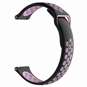 רצועת סיליקון מדגם Double Color Wrist Silicone Band מבית LaTera לשעון חכם מדגם: Samsung Galaxy Watch 46mm (צבע Black/Pink) רצועת סיליקון מדגם Double Color Wrist Silicone Band מבית LaTera לשעון חכם מדגם: Samsung Galaxy Watch 46mm (צבע Black/Pink)