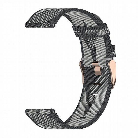 ����� �� / ������ ����  Stripe Weave Nylon Band ���� LaTera ����� ��� ����: Samsung Galaxy Watch  46mm (��� Grey)