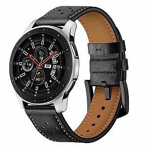 רצועת עור מדגם Eyelet Sport Leather Band מבית LaTera לשעון חכם מדגם: Samsung Galaxy Watch 42mm (צבע Black) רצועת עור מדגם Eyelet Sport Leather Band מבית LaTera לשעון חכם מדגם: Samsung Galaxy Watch 42mm (צבע Black)