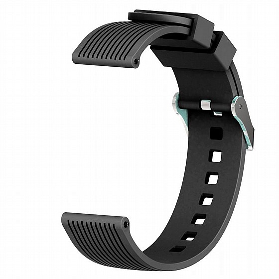 ����� ������� ����  Vertical Grain Wrist Silicone Band ���� LaTera ����� ��� ����: Samsung Galaxy Watch  42mm (��� Black)