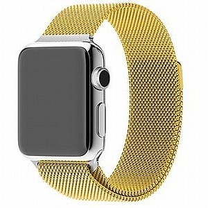 ����� ���� ���� Milanese Loop Magnetic Steel Band ���� LaTera ����� ��� ����: Apple Watch 42mm/44mm/45mm (��� Gold)