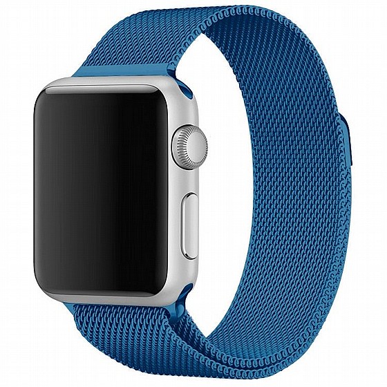 ����� ���� ���� Milanese Loop Magnetic Steel Band ���� LaTera ����� ��� ����: Apple Watch 38mm/40mm/41mm (��� Blue)
