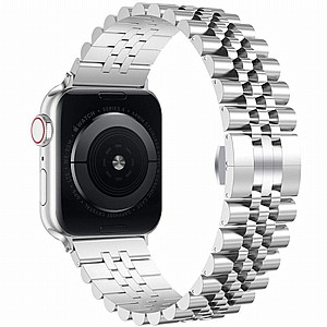 ����� ���� ���� Five Beads Steel Band ���� LaTera ����� ��� ����: Apple Watch 42mm/44mm/45mm (��� Silver)