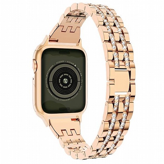 ����� ���� ���� Diamond Steel Band ���� LaTera ����� ��� ����: Apple Watch 38mm/40mm/41mm (��� Champagne Gold)