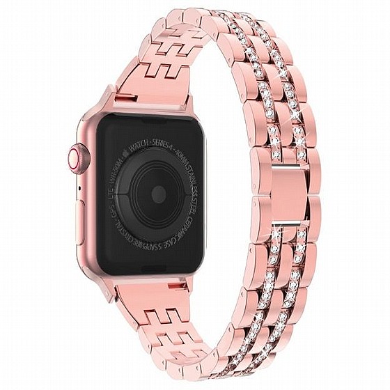 ����� ���� ���� Diamond Steel Band ���� LaTera ����� ��� ����: Apple Watch 38mm/40mm/41mm (��� Rose Gold)