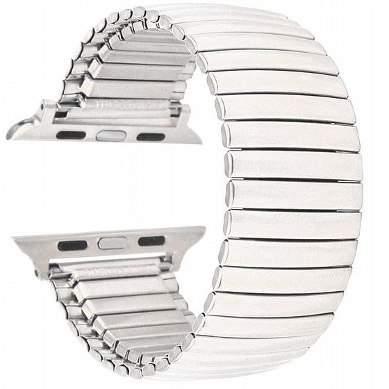 ����� ���� ����  Elastic Steel Band ���� LaTera ����� ��� ����: Apple Watch 42mm/44mm/45mm (��� Silver)