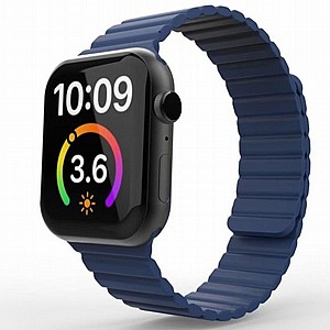 רצועת סיליקון מדגם Magnetic Loop Silicone Band מבית LaTera לשעון חכם מדגם: Apple Watch 38mm/40mm/41mm (צבע Blue) רצועת סיליקון מדגם Magnetic Loop Silicone Band מבית LaTera לשעון חכם מדגם: Apple Watch 38mm/40mm/41mm (צבע Blue)