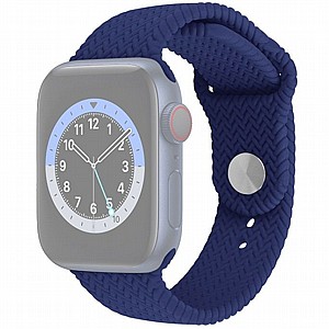 ����� ������� ����  Woven Pattern Silicone Band ���� LaTera ����� ��� ����: Apple Watch 42mm/44mm/45mm (��� Blue)