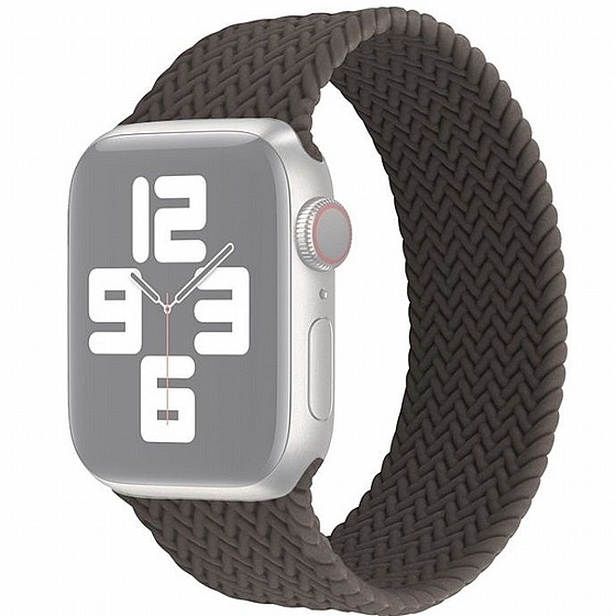 ����� ������� ����  Single Turn Woven Silicone Band ���� LaTera ����� ��� ����: Apple Watch 42mm/44mm/45mm (��� Brown)