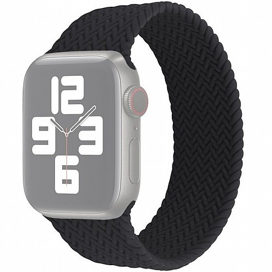 ����� ������� ����  Single Turn Woven Silicone Band ���� LaTera ����� ��� ����: Apple Watch 38mm/40mm/41mm (��� Black)