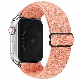 ����� �� / ������ ���� Solid Color Nylon Band ���� LaTera ����� ��� ����: Apple Watch 42mm/44mm/45mm (��� Pink)