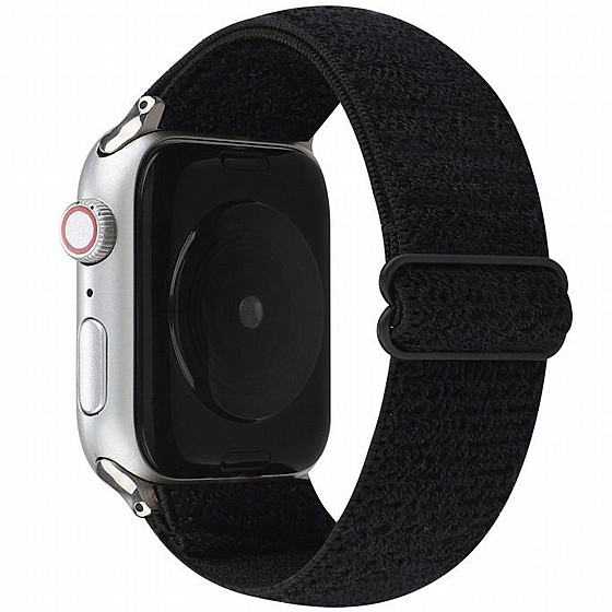 ����� �� / ������ ���� Solid Color Nylon Band ���� LaTera ����� ��� ����: Apple Watch 42mm/44mm/45mm (��� Black)