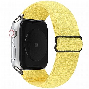 רצועת בד / ניילון מדגם Solid Color Nylon Band מבית LaTera לשעון חכם מדגם: Apple Watch 42mm/44mm/45mm (צבע Yellow) רצועת בד / ניילון מדגם Solid Color Nylon Band מבית LaTera לשעון חכם מדגם: Apple Watch 42mm/44mm/45mm (צבע Yellow)