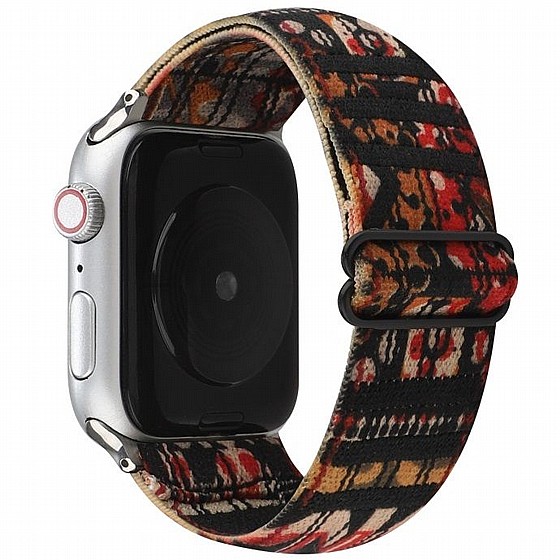 ����� �� / ������ ���� Ethnic Style Nylon Band ���� LaTera ����� ��� ����: Apple Watch 42mm/44mm/45mm (��� Plaid)