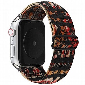 ����� �� / ������ ���� Ethnic Style Nylon Band ���� LaTera ����� ��� ����: Apple Watch 42mm/44mm/45mm (��� Plaid)