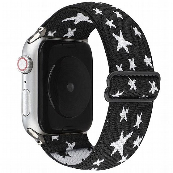 ����� �� / ������ ���� Ethnic Style Nylon Band ���� LaTera ����� ��� ����: Apple Watch 38mm/40mm/41mm (��� Black/White)