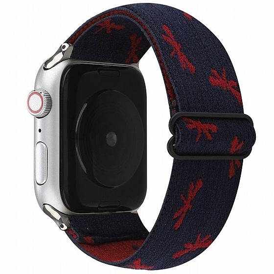 ����� �� / ������ ���� Ethnic Style Nylon Band ���� LaTera ����� ��� ����: Apple Watch 38mm/40mm/41mm (��� Wine/Red Blue)