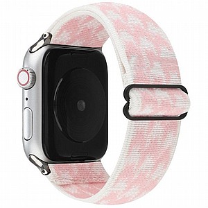 ����� �� / ������ ���� Ethnic Style Nylon Band ���� LaTera ����� ��� ����: Apple Watch 42mm/44mm/45mm (��� Pink)